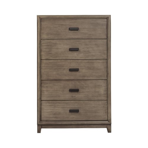 Camilla 5 Drawer Chest in Antique Grey Finish