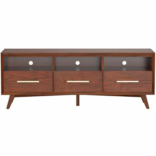 Gramercy 64" TV Stand Console in Walnut Finish Wood