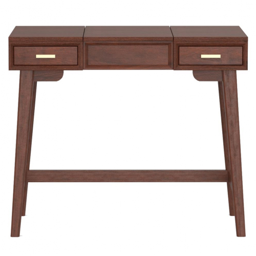 Gramercy Bedroom Vanity in Walnut Finish Wood