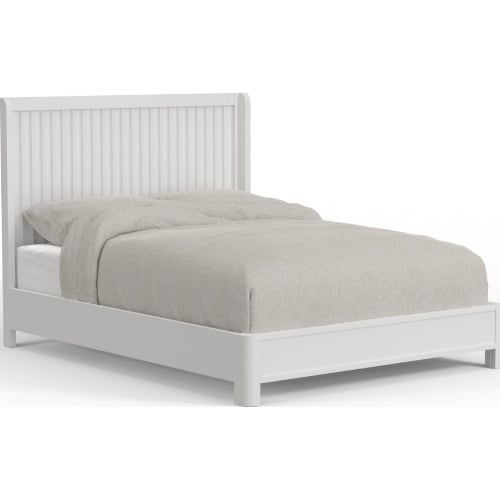 Stapleton King Panel Bed in White Finish