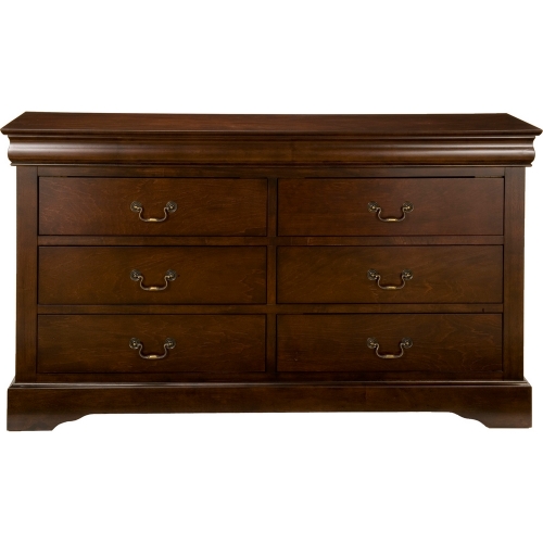 West Haven 6 Drawer Dresser in Cappuccino Finish