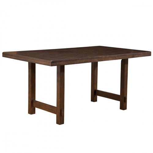 Emery 64" Dining Table in Distressed Walnut Finish