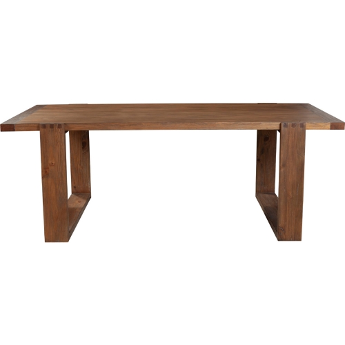 Ayala 84" Dining Table in Antique Cappuccino Finish Wood