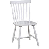 Lyra Dining Chair in White Finish Wood (Set of 2)