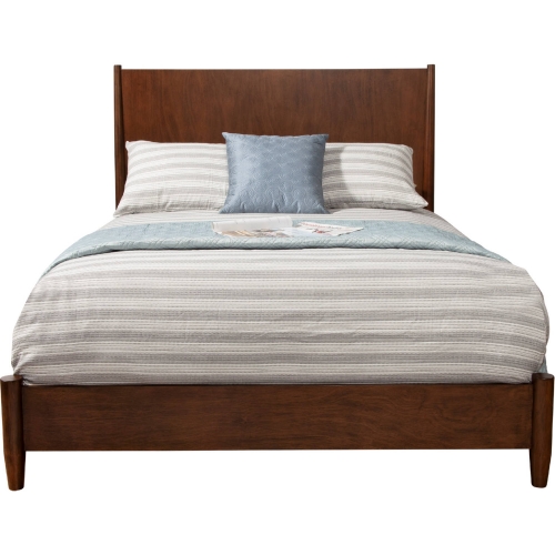 Flynn King Platform Bed in Walnut Finish