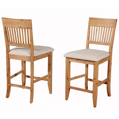 Aspen Pub Chair in Iron Brush Natural (Set of 2)