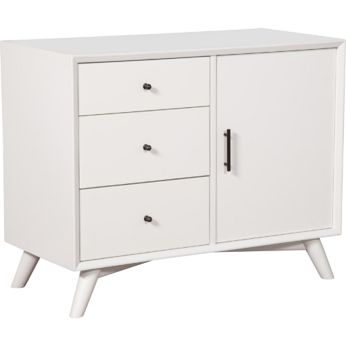 Flynn Accent Cabinet in White Finish Wood