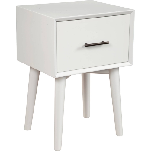 Flynn End Table in White Finish