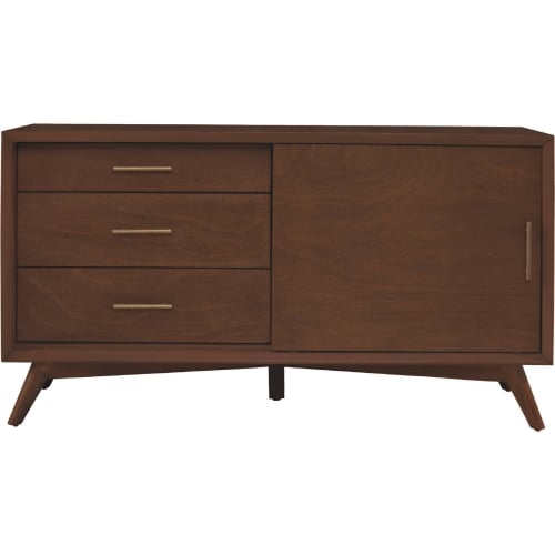 Flynn 50" TV Stand Console in Walnut Finish