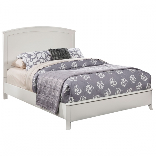 Baker Standard King Panel Bed in White Finish