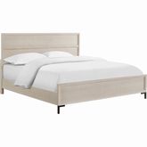 Bradley California King Panel Bed in Antique White Finish