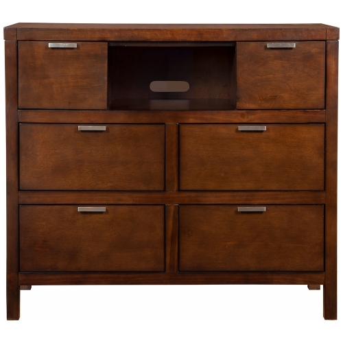 Carmel TV Media Chest in Cappuccino Finish