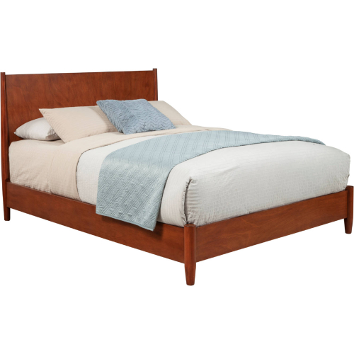 Flynn Queen Platform Bed in Acorn Finish