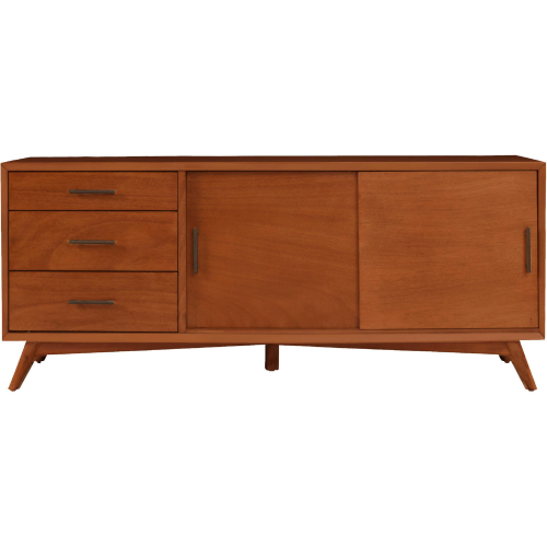 Flynn 64" TV Console in Acorn Brown Finish