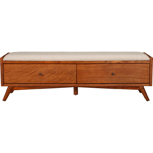 Flynn Bench in Acorn Brown Finish