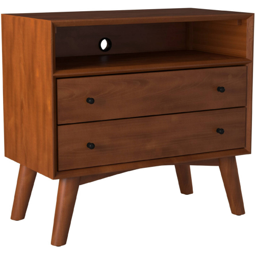 Flynn Large Nightstand in Acorn Finish Wood