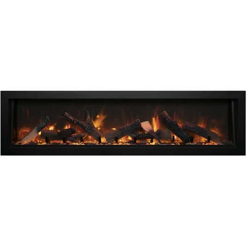 Panorama 72" Deep Electric Indoor Outdoor WiFi Enabled Fireplace