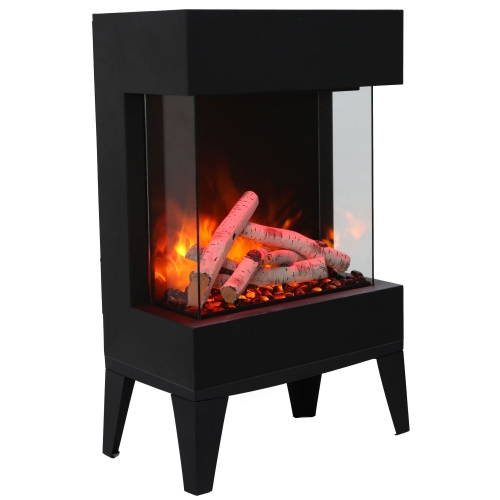 CUBE Leg Base for Glass Electric Fireplace