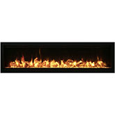 Symmetry Lumina 50" Indoor Outdoor Built In Smart Electric Fireplace w/ WiFi