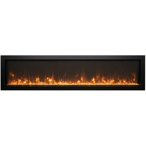 Symmetry Xtra Slim 60" Electric Fireplace w/ WIFI & Remote in Black