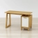 Kathy 47" Writing Desk in Wood and White PVC Laminate