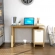 Kathy 47" Writing Desk in Wood and White PVC Laminate