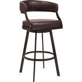 Dione 26" Counter Stool in Auburn Bay & Brown Leatherette