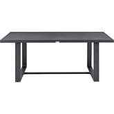 Argiope Outdoor Dining Table in Grey Aluminum