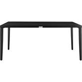 Aileen Outdoor 70" Dining Table in Black Aluminum