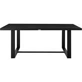 Alegria Outdoor 79" Dining Table in Black Aluminum