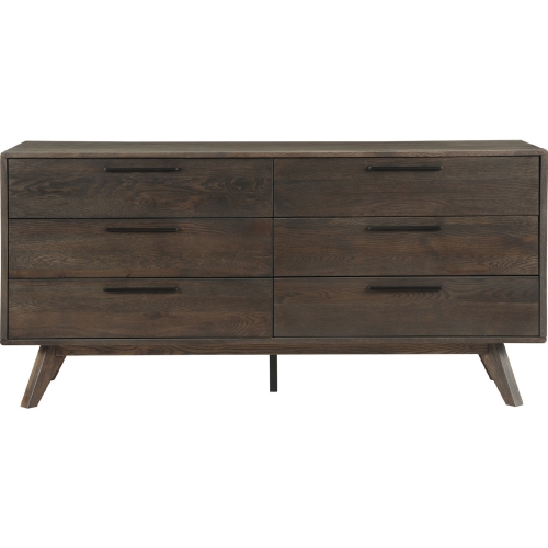 Astoria 6 Drawer Dresser in Oak