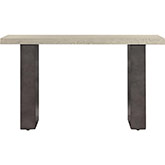 Abbey Console Table in Concrete & Silver Grey Oak Wood