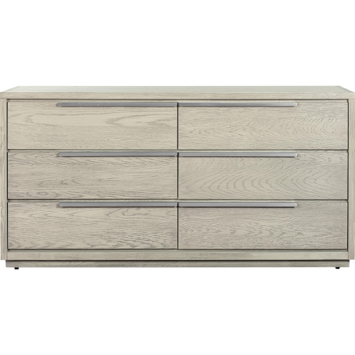 Abbey 6 Drawer Dresser in Grey Oak Wood