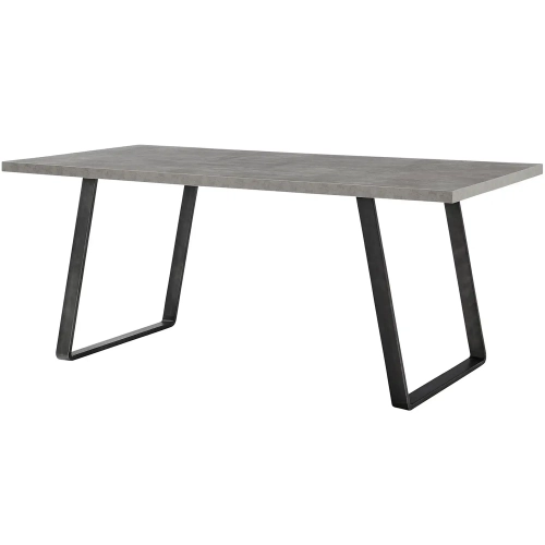 Coronado 71" Dining Table in Grey Powder Coated Metal w/ Grey Top