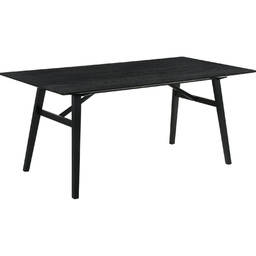 Channell 71" Dining Table in Black Finish Wood