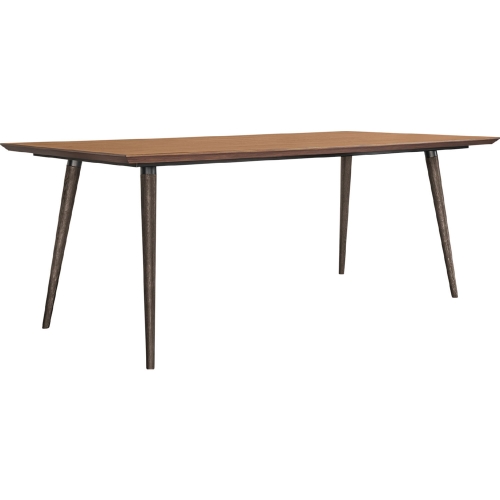 Coco 78" Dining Table in Rustic Oak Wood