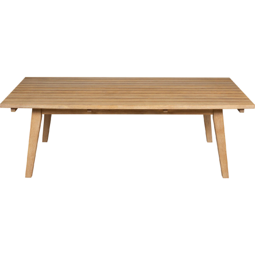 Cypress Outdoor Coffee Table in Blonde Eucalyptus Wood