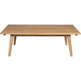 Cypress Outdoor Coffee Table in Blonde Eucalyptus Wood