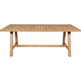 Cypress Outdoor 79" Dining Table in Blonde Eucalyptus Wood