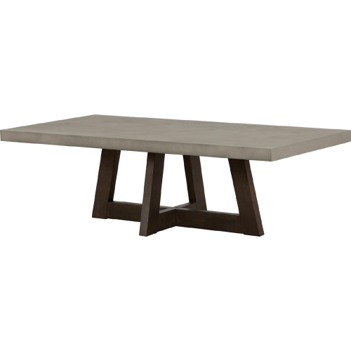 Elodie Coffee Table in Gray Concrete & Dark Gray Oak