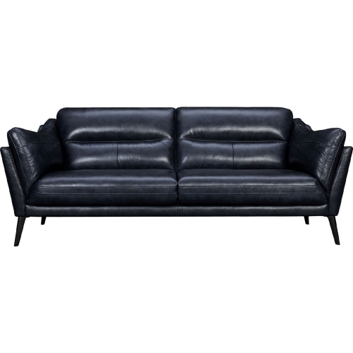 Franz 87" Sofa in Midnight Blue Genuine Leather