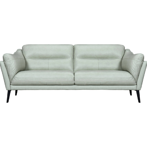 Franz 87" Sofa in Mint Green Leather