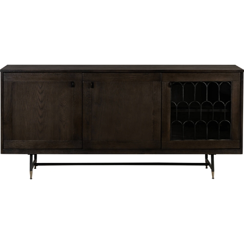 Gatsby Buffet Cabinet in Grey Oak & Metal