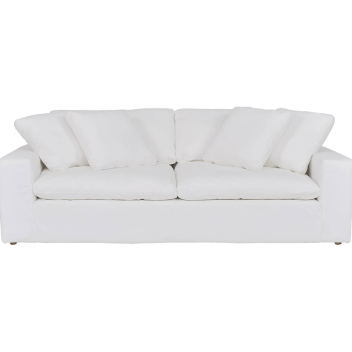 Liberty 96.5" Sofa in Pearl White Fabric