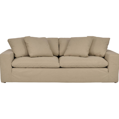 Liberty 96.5" Sofa in Sahara Brown Fabric