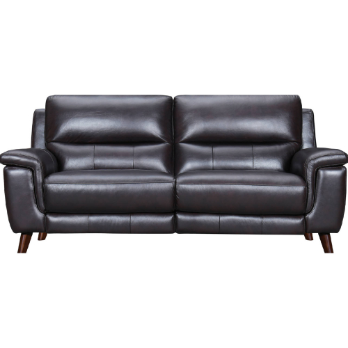 Lizette 78" Power Reclining Sofa w/ USB in Coffee Brown Leather