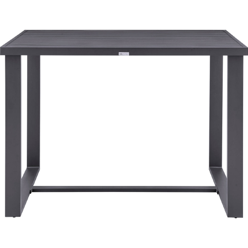 Menorca Outdoor 59" Bar Height Dining Table in Aluminum