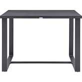 Menorca Outdoor 59" Bar Height Dining Table in Aluminum