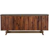 Piccadilly 4 Door Sideboard Buffet in Acacia Wood & Concrete