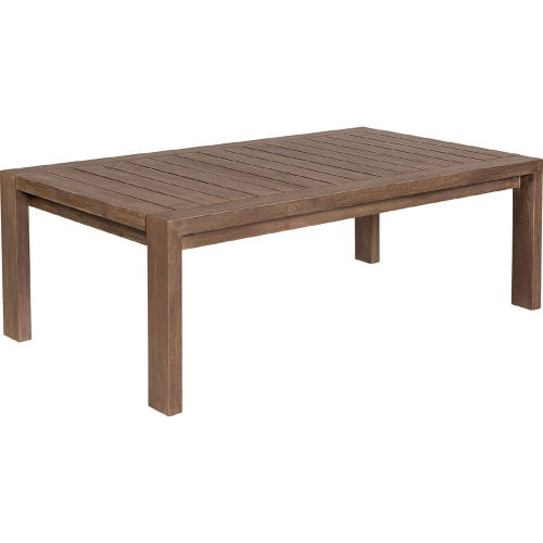 Relic Outdoor Coffee Table in Weathered Eucalyptus Wood